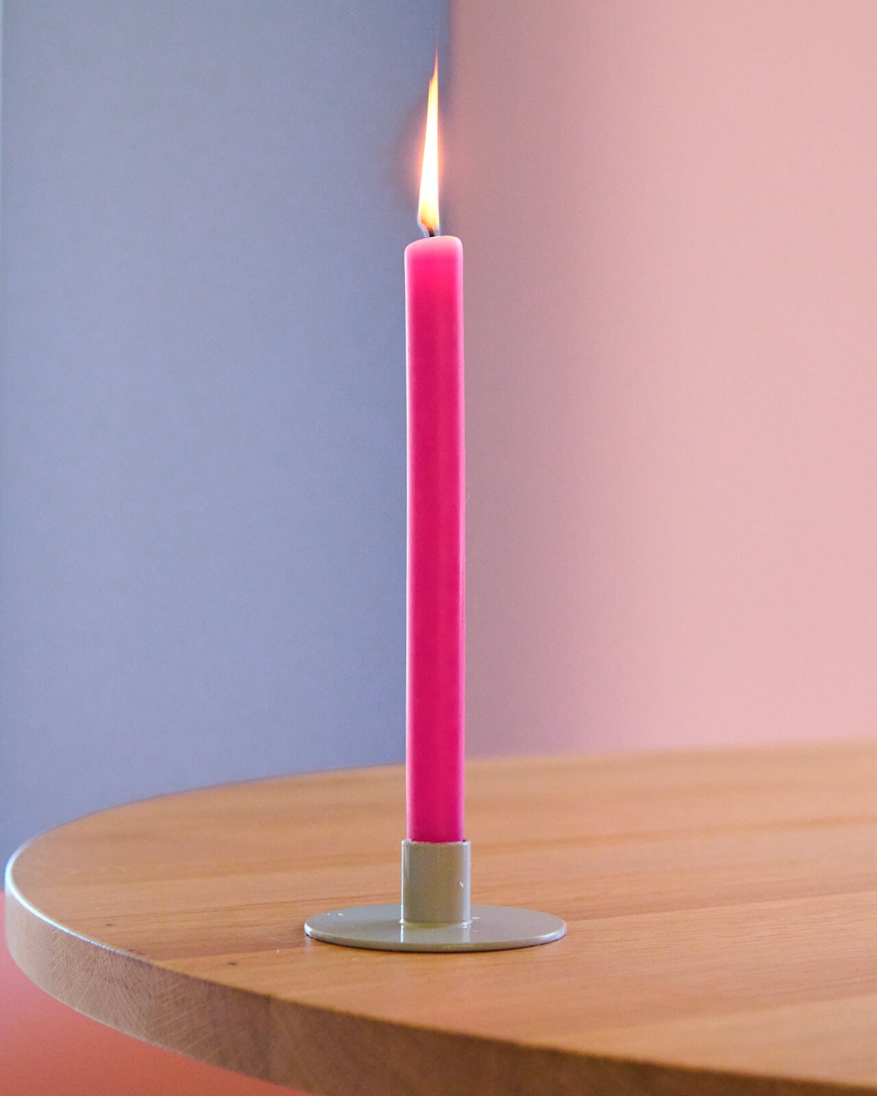 Kerzenständer | Kerzenhalter für Stabkerzen ORBI Grau + Kerze