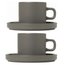 blomus PILAR tasse à café et soucoupe lot de 2