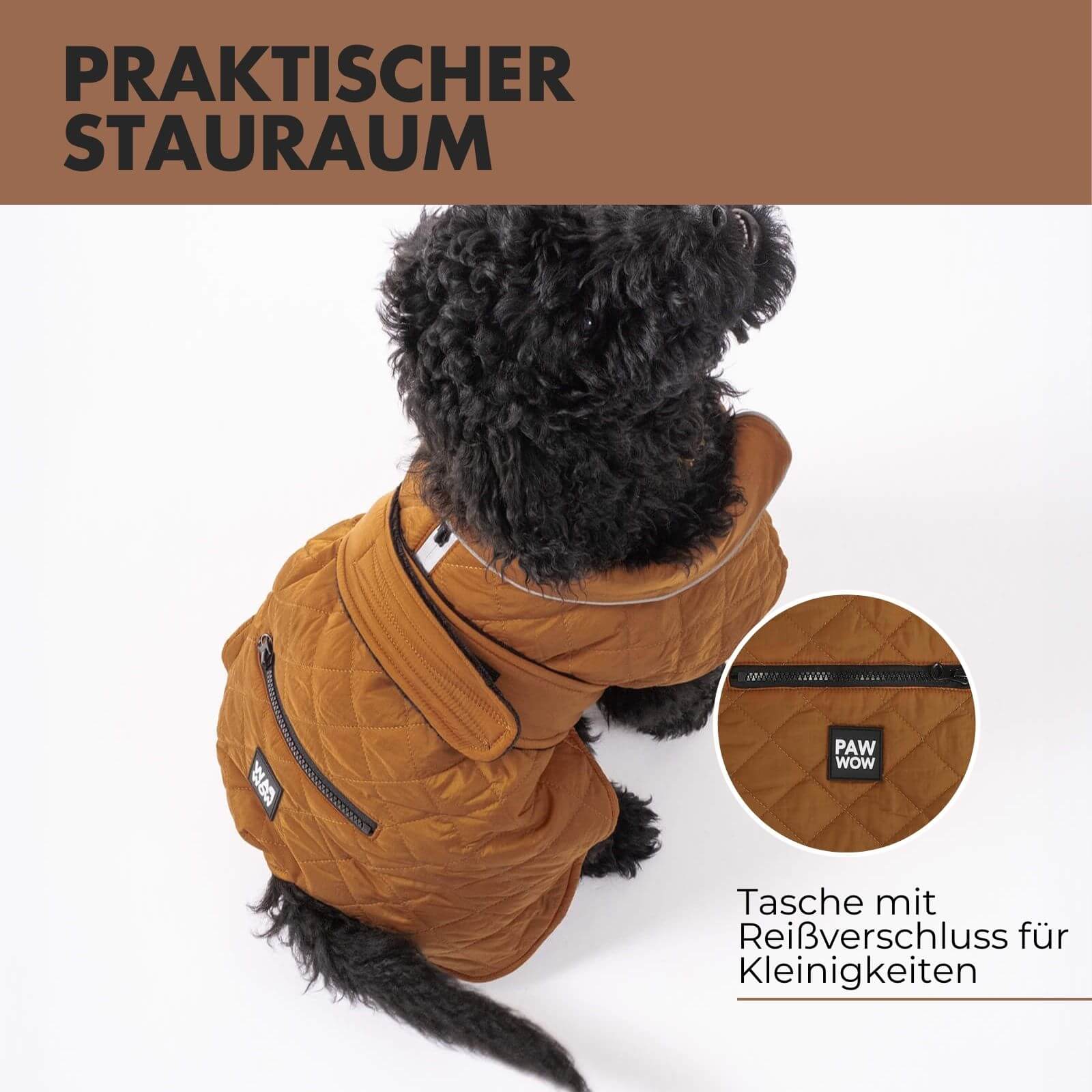 Hundejacke FRITZ Braun