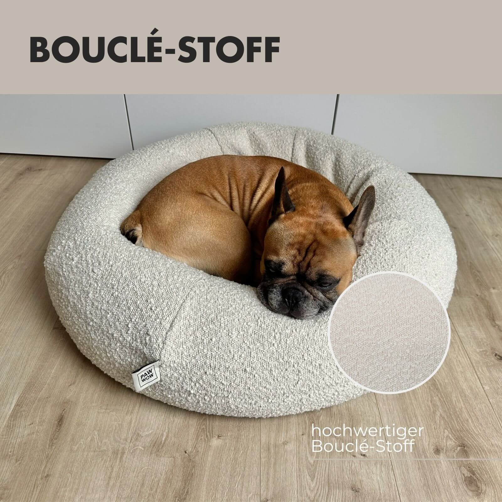 Hundebett LENI Bouclé Beige